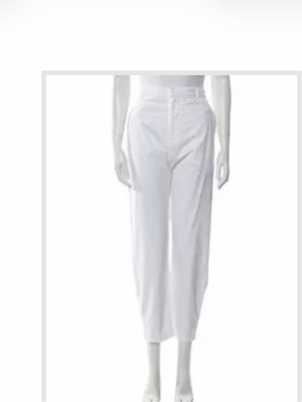 Nili Lotan High-Waist White Straight Pants NWT